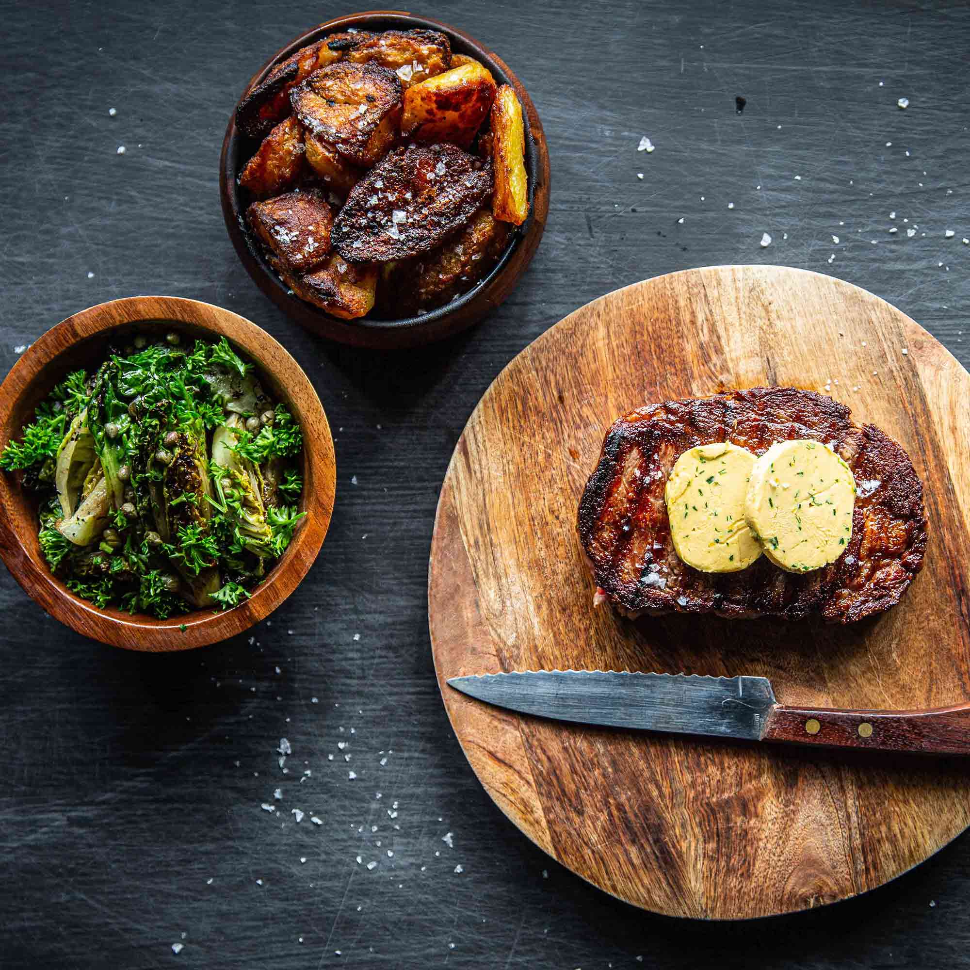 Steak With Urchin Butter